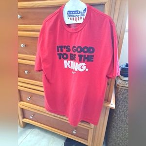 Men's XL Vintage Nike LeBron Red Good To Be The King T-Shirt
